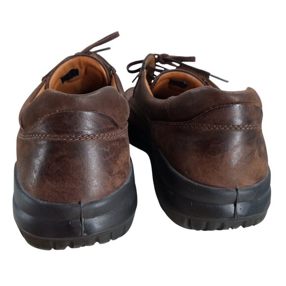 Ecco Seawalker Brown Leather Lace Up Loafers Size 47 US 13-13.5 Comfort Oxford main image 13